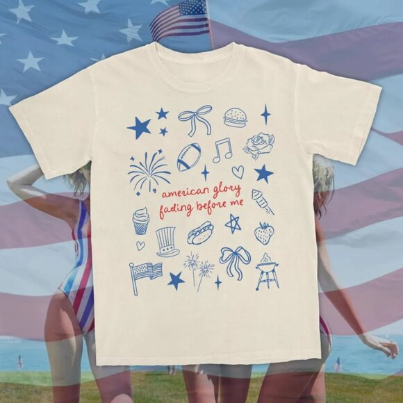 american glory fading before me shirt, july 4th shirt, independence day shirt - Picture 2 of 2
